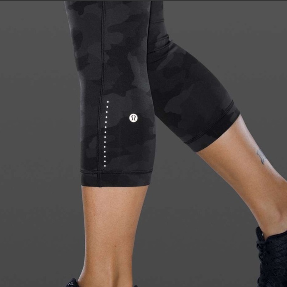 Lululemon Swift Speed High-Rise Crop 21” Heritage 365 Camo Deep Coal Leggings 0 - Picture 7 of 16